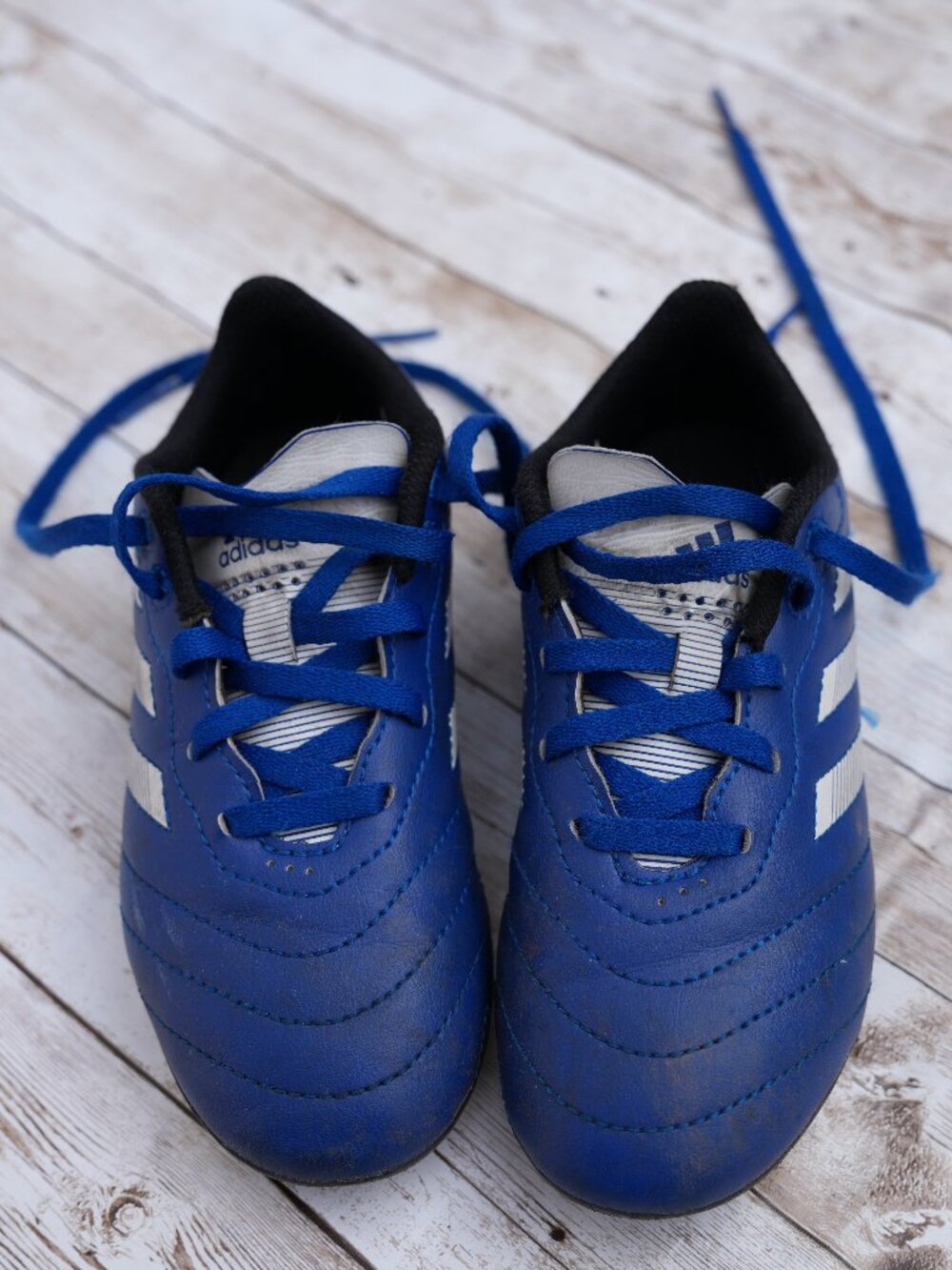Kids Soccer Cleats Adidas Size 13k Blue White